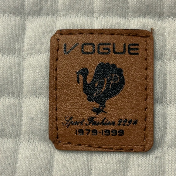 Vogue Men’s White pullover hoodie waffle style size Large Textured Hoodie - Picture 7 of 11